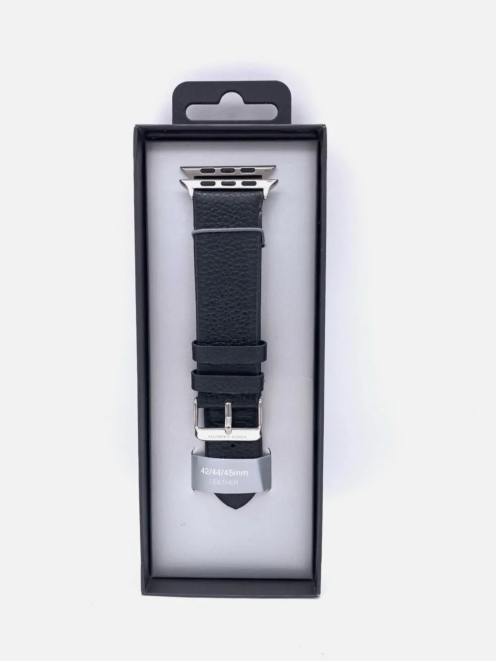 Vince Camuto Men's Apple Watch Band Black Leather #42/44/45